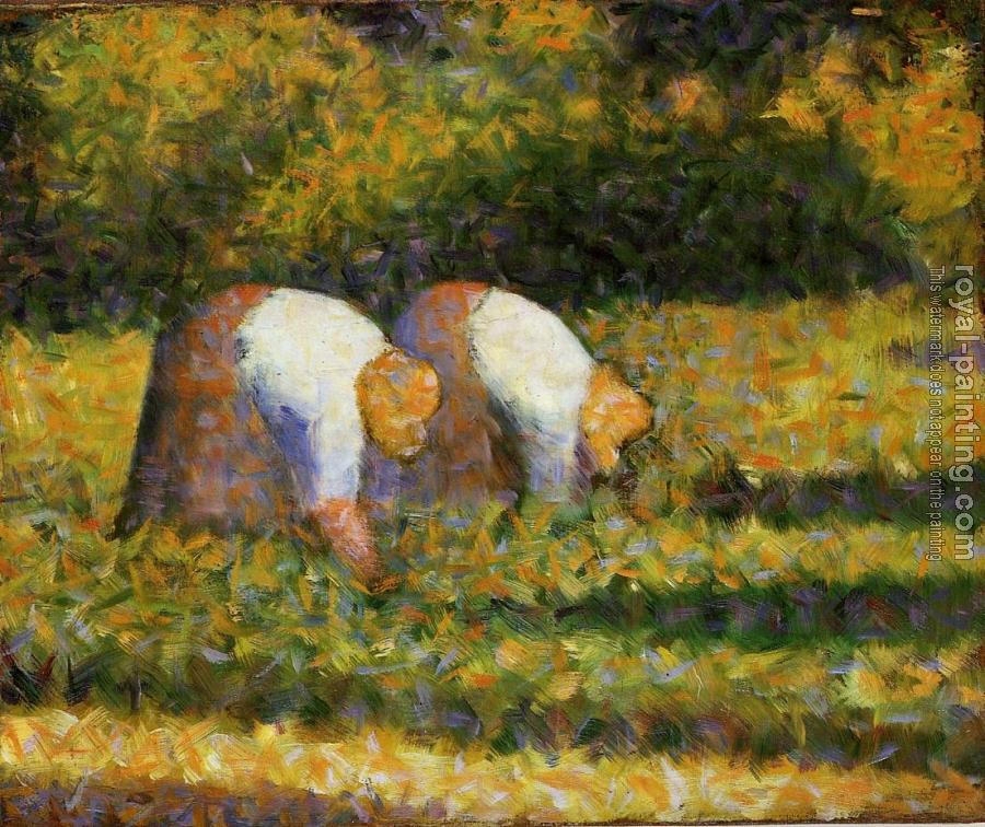 Georges Seurat : Farm Women at Work
